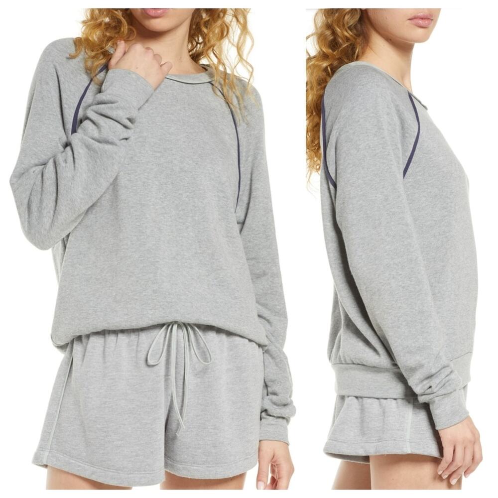 Project Social T On A Roll Lounge Grey Pullover Long Sleeve Sweatshirt S